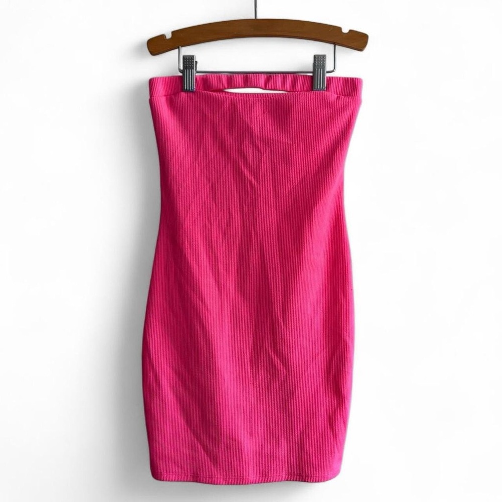 Neon Pink Bodycon Tube Dress Size Small